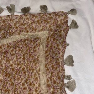 Natural Life fringe tassels scarf